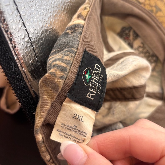 Vintage Bass Pro Shops Fish Hunting Camo Pattern Retro Hat Size 2XL - Picture 8 of 9